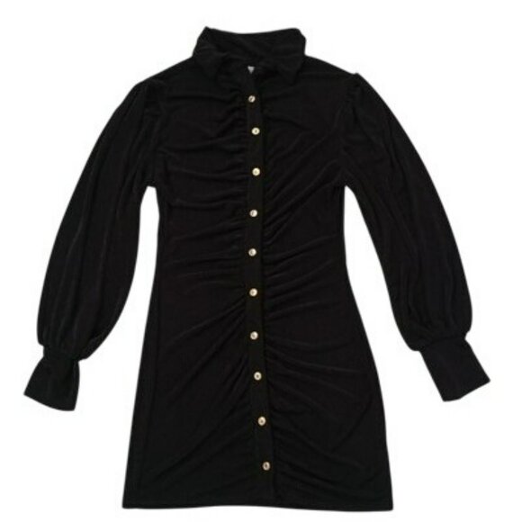 Jasmine By Free People Dress M Black Pullover Long Sleeve Womens - Picture 1 of 10